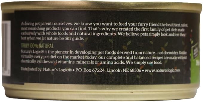 Nature'S Logic 24 Count Feline Turkey Canned Food, 24-5.5 Oz-Mewly Pet