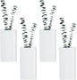 Wood Wall Planters 4 Pack Wood Wall Decor for Dried Flowers and Artificial Greenery Plants - Pocket Wall Vases Hanging Planters for Living Room, Bedroom, Home Decor - White