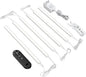 Remote Control Under Cabinet Led Light Plug in, Dimmable Daylight White 4500K, 6 Pack 12 inch Linkable Led Under Counter Lights for Kitchen Upgrade ETL Listed Plug 24V, UNO-LK 4500K