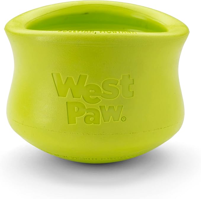 WEST PAW Zogoflex Toppl Treat Dispensing Dog Toy Puzzle – Interactive Chew Toys for Dogs – Dog Toy for Moderate Chewers, Fetch, Catch – Holds Kibble, Treats, X-Large, Granny Smith-Mewly Pet