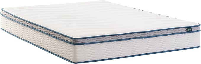 ZINUS 10 Inch Spring Sensation Hybrid Mattress [New Version], Full, Fiberglass Free, Medium Firmness, Durable Support, Certified Safe Foams & Fabric, Mattress in A Box