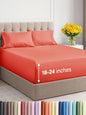 Extra Deep Twin XL Sheet Set - 4 Piece Breathable & Cooling Sheets - Hotel Luxury Bed Sheets Set - Easy & Secure Fit - Soft, Wrinkle Free & Comfy Sheets Set - Coral Sheet Set with Extra Deep Pockets