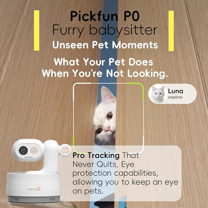 AI Dog Camera, Smart Security Camera Indoor with Phone App [Pet Recognition, Daily Activity Analysis & Motion Tracking] Cat Cam 5MP HD, 360° View, 2-Way Audio, Night Vision, 5G WiFi-Mewly Pet