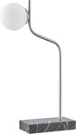 Leif LED Accent Lamp – Modern Luxury Table Lamp with Glass Bulb and Marble Base, Commercial Grade Accent Lighting for Bedroom or Living Room