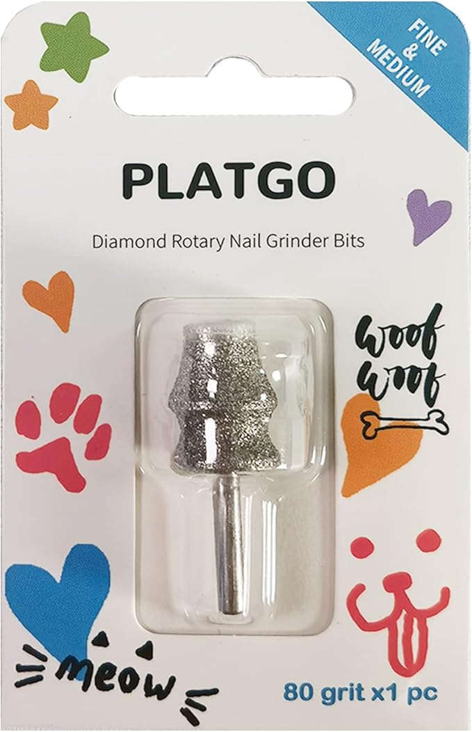 Diamond Nail Grinder Classic B, Diamond Dremel Dog Nail Grinder Attachment, Dogs&Pets Nail Care, 1/8'' Pet Nail Grinder Wheel Work with Dremel Sanding Drums for Animals Nail Care & Home Grinder Tools-Mewly Pet