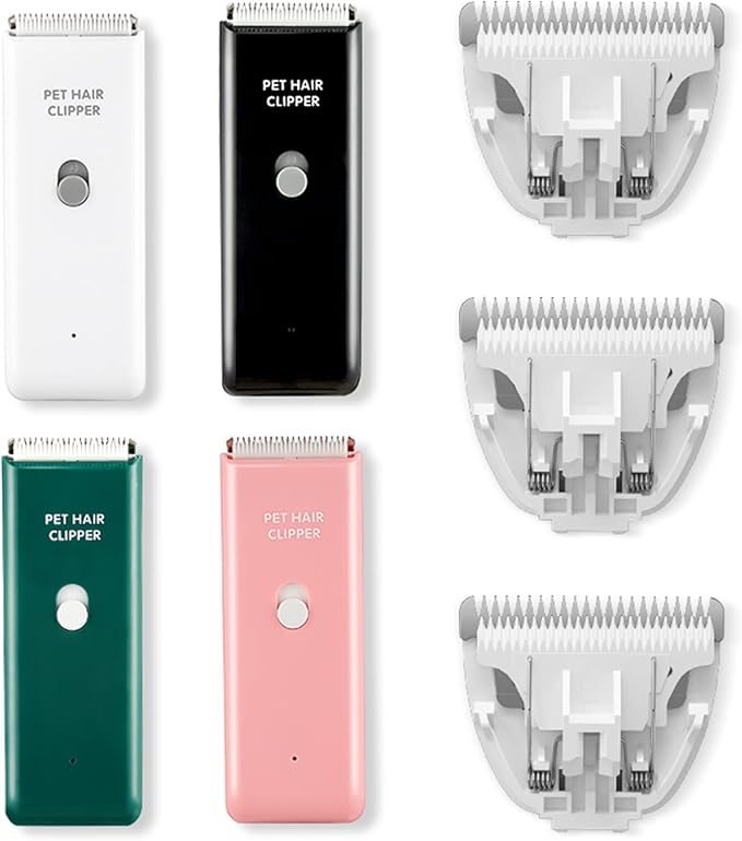3 PCS Standard Size Replaceable Ceramic Blades Set Pet Hair Clipper,Cat Dog Common Use Clipper Blade(#AP005)-Mewly Pet