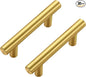 JOY DECOR 30 Pack Cabinet Handles, Gold Cabinet Pulls, 2-1/2 in Hole Center Kitchen Cabinet Handles, Stainless Steel T Bar Handles for Dresser Drawers