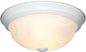 DESIGNERS FOUNTAIN Reedley 2-Lights Flush Mount Ceiling Light, 13 Inch Lighting Fixture for Kitchen, Bedroom, Bathroom, and Hallway, White Alabaster Glass, White, 1257M-WH-AL