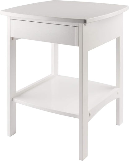 Winsome Wood Claire Accent Table, White