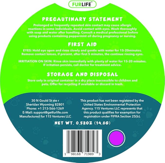 FurLife Pink Dog Tag, Flea and Tick Prevention for Dogs - Waterproof Pendant for Collar, Safe for All Breeds-Mewly Pet