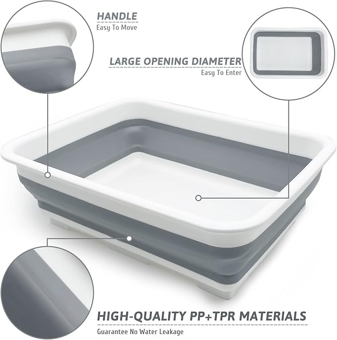 Fhiny 2PCS Open Cat Litter Box, Kitten Potty Pan Semi-Enclosed Foldable Waterproof Travel Toilet Low Entrance for Indoor Cats Small Pet Kitty Rabbit Supplies Easy to Clean and Assemble-Mewly Pet