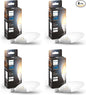 Philips Hue 40W B39 Candle-Shaped Smart LED Light Bulbs - Warm-to-Cool White Ambiance - 4 Pack - 450LM - E12 - Indoor - Control with Hue App - Works with Voice Assistants