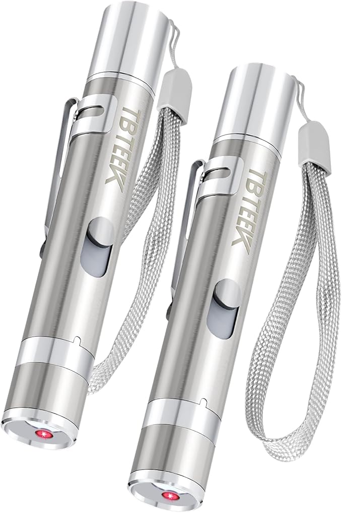 TBTeek Cat Toy, USB Rechargeable Interactive Kitten Toy, 7 Light Modes & Adjustable Patterns, Portable Pet Cat Mouse Toy for Fun Chase Play Exercise (2 Pack)-Mewly Pet