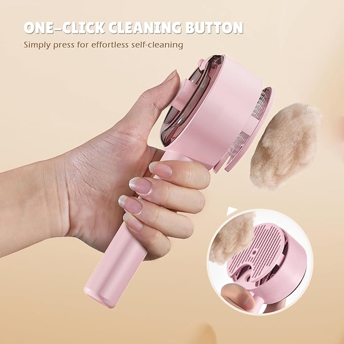 Cat Steam Brush,Cat Brushes for Indoor Cats, 4 In 1Spritz Spray Defur Comb, Cloud Care Shedding Control, Pet Grooming Brush for Long Short Hair Cats Dogs, Massage Clean Design Pet Steam Brushes-Mewly Pet