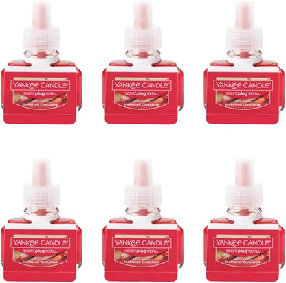 Yankee Candle Scent Plug Refill, Sparkling Cinnamon (Pack of 6)