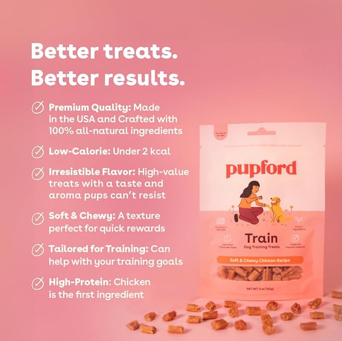 Pupford Soft & Chewy Training Treats for Dogs & Puppies (Chicken, 10 oz)-Mewly Pet