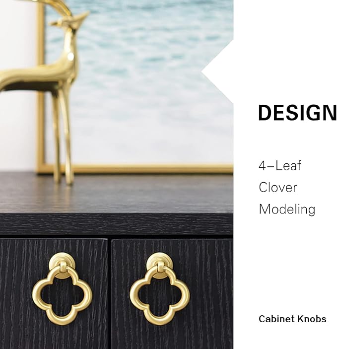 Cupboard Knobs Cabinet Knobs Drawer knobs, Zinc Alloy Gold Knobs for Dresser, Cupboard Knobs for Kitchen, Bathroom (Style C-6)