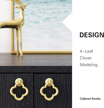 Cupboard Knobs Cabinet Knobs Drawer knobs, Zinc Alloy Gold Knobs for Dresser, Cupboard Knobs for Kitchen, Bathroom (Style C-2)