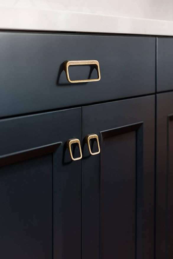 Goo-Ki Antique Brass Cabinet Pulls with Hole Center 5''(128MM),Retro Zinc Alloy Drawer Pulls for Drawer,Wardrobe,Cupboard,6 Pack
