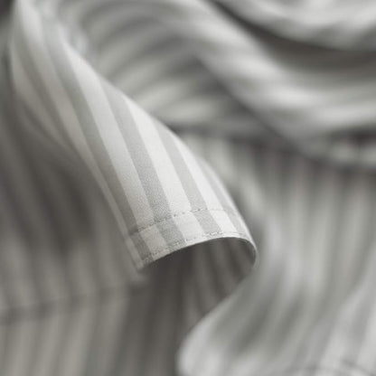 King Sheets by Pure Bamboo, Genuine 100% Organic Viscose Derived from Bamboo Bed Sheet Set, Luxuriously Soft & Cooling, Double Stitching, Lifetime Quality Promise (King, Stripes)
