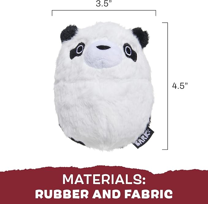 Barkbox Super Chewer Tough Dog Chew Toys for Aggressive Chewers, Plush 2 Toys in 1 (Panda - Large)-Mewly Pet
