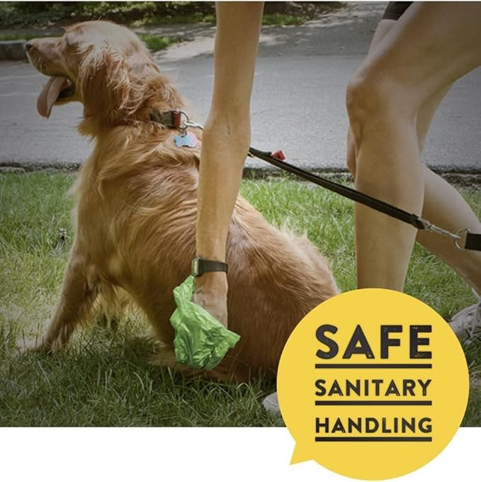 Dog Poop Bags, Dog Waste Bags, Biodegradable Unscented Refill Rolls, Includes Dispenser-Mewly Pet