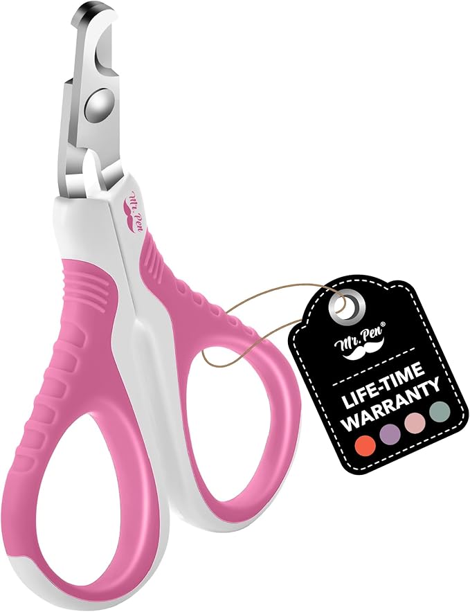 Mr. Pen Cat Nail Trimmer - Pink, Cat & Dog Nail Clippers, Kitten & Small Dog Claw Trimmer-Mewly Pet