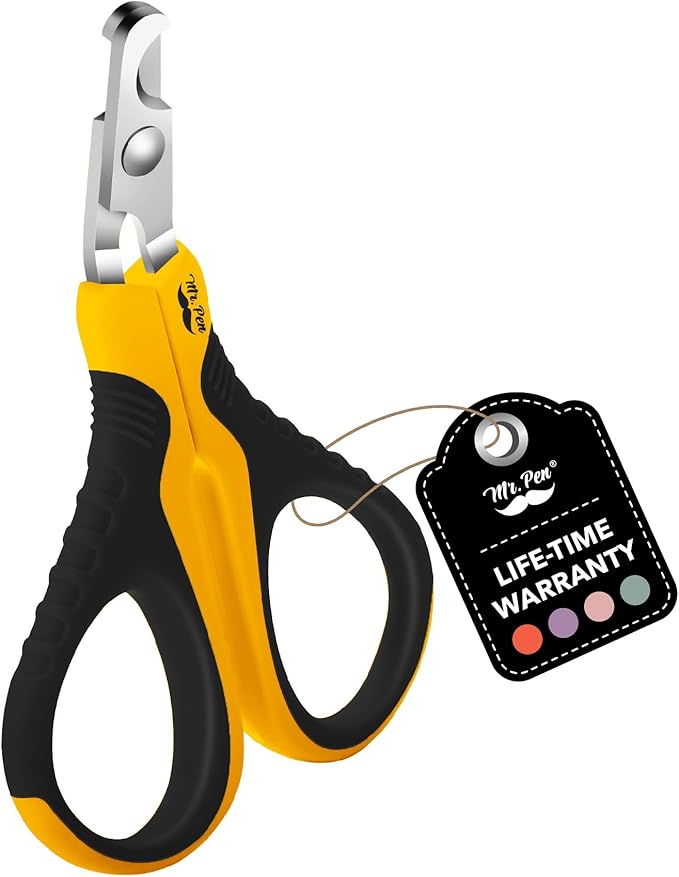 Mr. Pen Cat Nail Trimmer - Cat & Dog Nail Clippers, Claw Trimmer - Orange/Black-Mewly Pet
