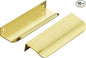 Ravinte Hardware 10 Pack Gold Cabinet Handles, 4.75 Inch (120mm) Finger Edge Pulls, 3.75 Inch Hole Center, Finger Pulls for Cabinets