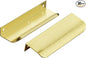 Ravinte Hardware 30 Pack Gold Cabinet Handles, 4.75 Inch (120mm) Finger Edge Pulls, 3.75 Inch Hole Center, Finger Pulls for Cabinets