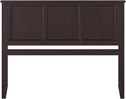 AFI, Madison Queen Solid Wood Panel Headboard with Attachable Charger, Espresso