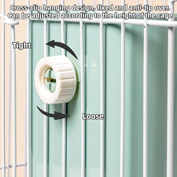 2 in 1 Food Hay Feeder for Guinea Pig, Rabbit Feeder, Indoor Hay Feeder for Guinea Pig, Rabbit, Chinchilla, Feed Bowls Use for Grass & Food (Blue)-Mewly Pet