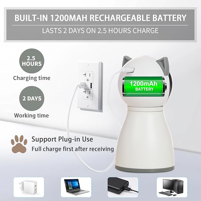 Laser Cat Toys for Indoor Cats,The 4th Generation Real Random Trajectory Motion Activated Rechargeable Automatic Cat Laser Toy,Interactive Cat Toys for Bored Indoor Adult-Mewly Pet