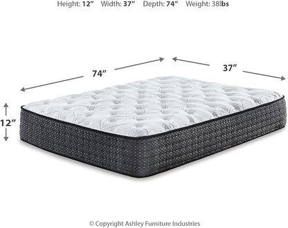 Signature Design by Ashley Twin Size Limited Edition 11 inch Plush Hybrid Mattress with Lumbar Support Gel Memory Foam
