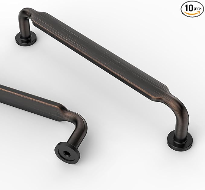 Asidrama 10 Pack 5 Inch(128mm) Oil Rubbed Bronze Kitchen Cabinet Handles, Cabinet Pulls Kitchen Cabinet Hardware for Cupboard Drawer Pulls