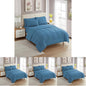 Sweet Home Collection 5 Piece Comforter Set Bag Solid Color All Season Soft Down Alternative Blanket & Luxurious Microfiber Bed Sheets, Denim, Twin (Pack of 4)