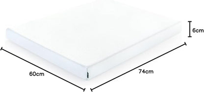 ZINUS 6 Inch Green Tea Cooling Gel Memory Foam Mattress, Short Queen, Fiberglass Free, Cooling Gel Foam, Pressure Relieving, CertiPUR-US Certified, Mattress in A Box, White