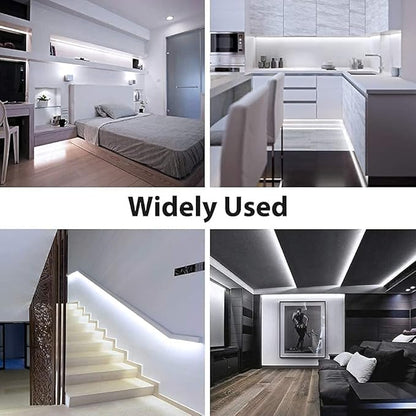 A 5V USB LED Light Strip, COB LED Strip Lights, White 5V LED Lights, Small LED Strip Light, TV Lights for TV Under Cabinet Kitchen Living Room Shelving or Displays (White, 3.28FT x2)