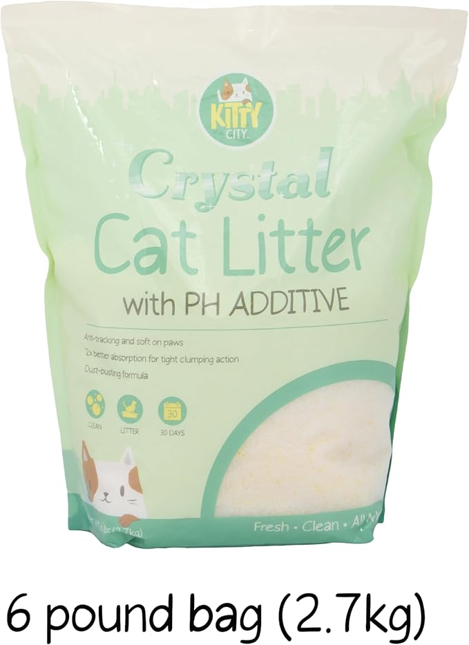 Kitty City PH Crystals Cat Litter 6LB-Mewly Pet