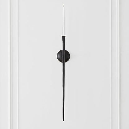 Z Gallerie Aspar Wall Sconce Long Candle Holders in Black Finish, Retro Chic Wall Decor for Living Room, Dining Room & Bathroom, Vintage Candle Wall Sconce with Timeless Appeal(Candles not Included)