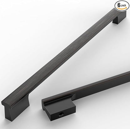Asidrama 6 Pack 12.5 Inch(320mm) Oil Rubbed Bronze Kitchen Cabinet Handles, Cabinet Pulls Kitchen Cabinet Hardware for Cupboard Drawer Pulls