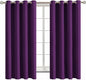 BGment Blackout Curtains - Grommet Thermal Insulated Room Darkening Bedroom and Living Room Curtain, Set of 2 Panels (52 x 63 Inch, Royal Purple)