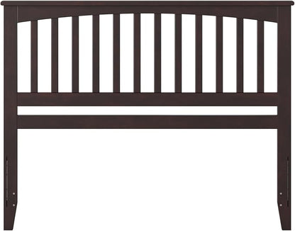 AFI, Mission King Solid Wood Headboard with Attachable Charger, Espresso
