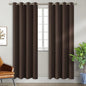 BGment Brown Blackout Curtains 84 Inch Length 2 Panels Set, Grommet Thermal Insulated Room Darkening Curtains for Bedroom, Each 46 x 84 Inch