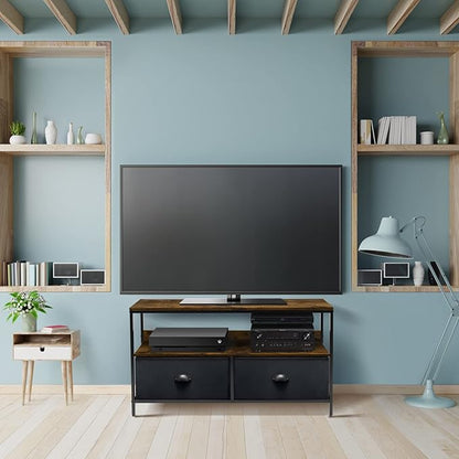 Sorbus TV Stand Dresser with 2 Drawers - Television Riser Chest with Storage - Bedroom, Living Room, Closet, & Dorm Furniture