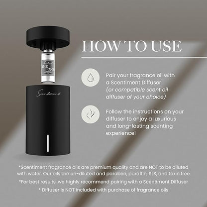 Scentiment Diffuser Oil - Amalfi Coast | Aromatherapy Fragrance | Inspired by Luxury Five Star Hotels | Notes of Bergamot, Lemongrass, Jasmine, Lily, Magnolia & Koa Wood (500 mL)