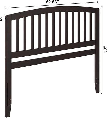 AFI Richmond Queen Size Headboard with Attachable Charger in Espresso