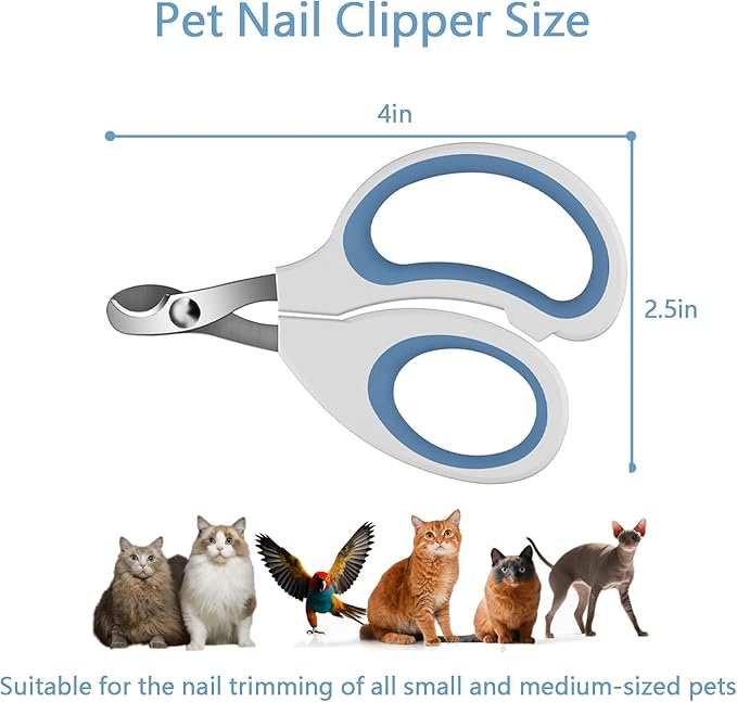 Cats & Dogs Pets Nail Clippers & Trimmers Rabbit Nail Clippers cat Nail Clippers for Indoor Cats cat Claw Clippers with Safety Guard Professional Grooming Tool for Cat Kitten-Mewly Pet