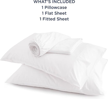 Bedsure Cooling Sheets Twin XL, Rayon Derived from Bamboo, Breathable & Soft Twin XL Sheet Sets, Deep Pocket Up to 16 Inches, Hotel Luxury Silky Dorm Bedding for Hot Sleepers, White