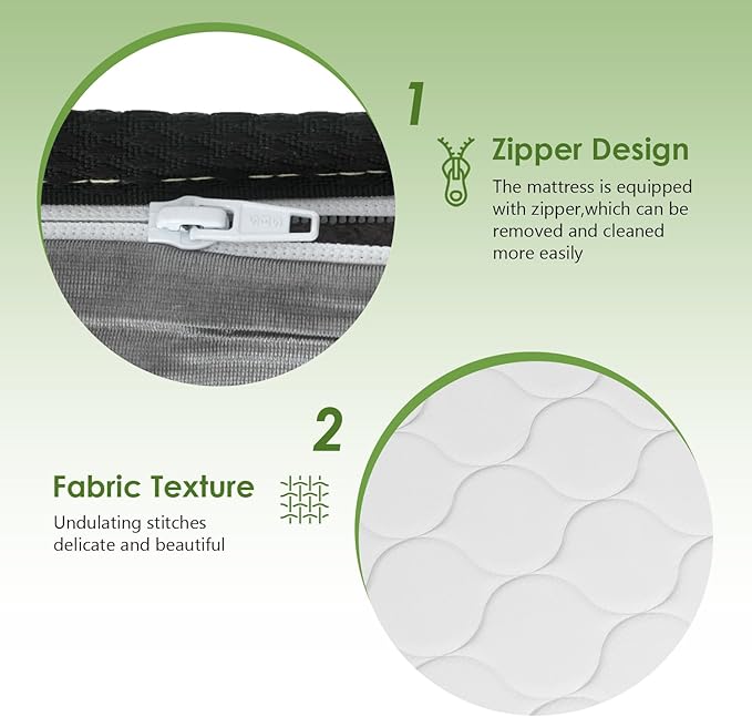 PayLessHere | 8 Inch Queen Mattress | Medium Firm Hybrid Mattress | White | with High-Density Foam and Breathable Cover | Pocket Spring Design, Pressure Relief | Bed in a Box, CertiPUR-US Certified
